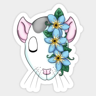 Flower Rat Sticker